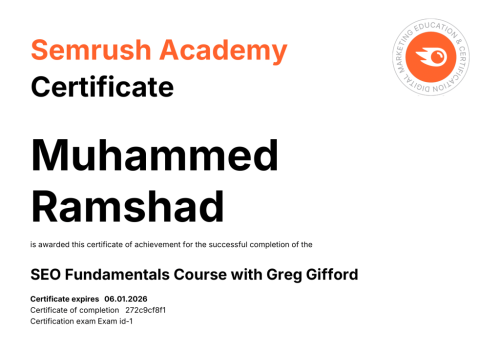 Semrush Certificate-1